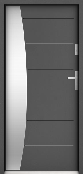Polstar Venkovní vchodové dveře Mitas Inox, Superior 55 PLUS